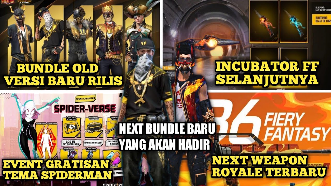 BOCORAN FF‼️INCUBATOR FF TERBARU,BUNDLE OLD TERBARU RILIS,NEXT WEAPON ROYALE,DLL