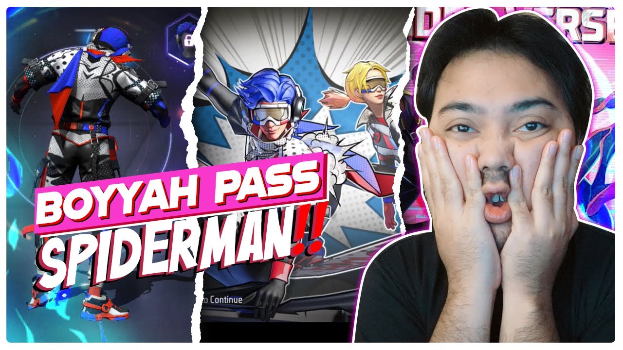 BOOYAH PASS SPIDERMAN X FF #freefire