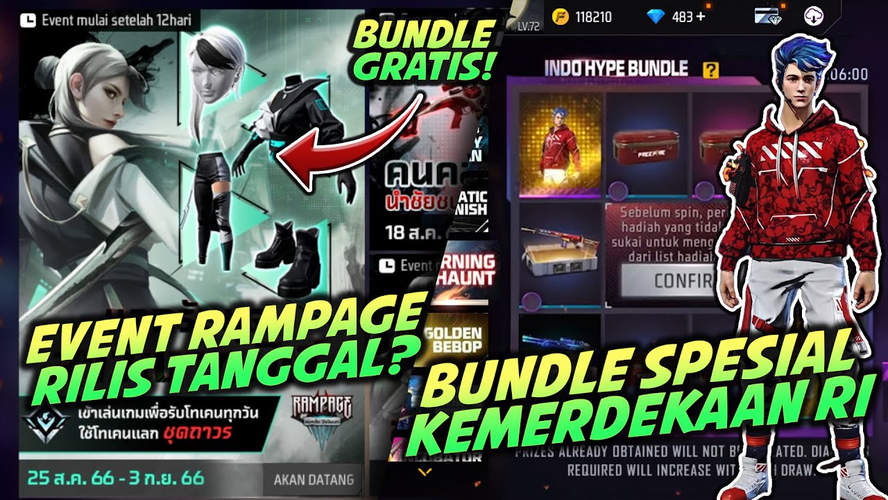 SIAP SIAP MENYAMBUT EVENT RAMPAGE RILIS TANGGAL INI BUNDLE KHUSUS KEMERDEKAAN RI