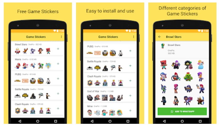 Download Game Stickers For Whatsapp