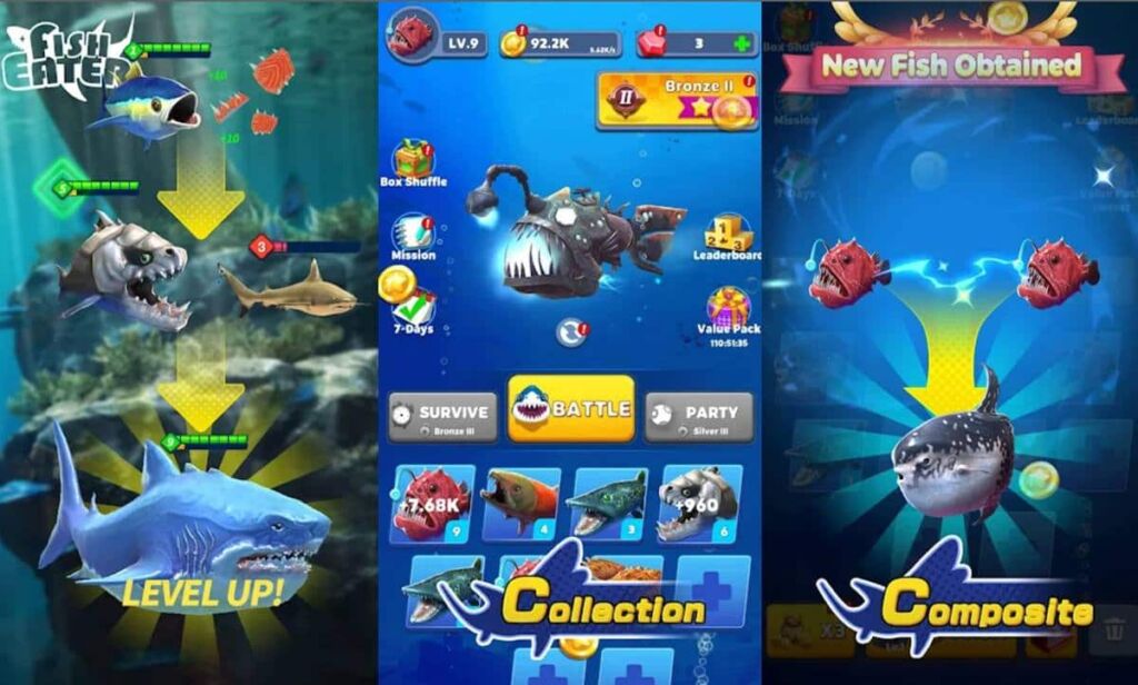 Fitur Unggulan Game Fish Eater Io Mod Apk