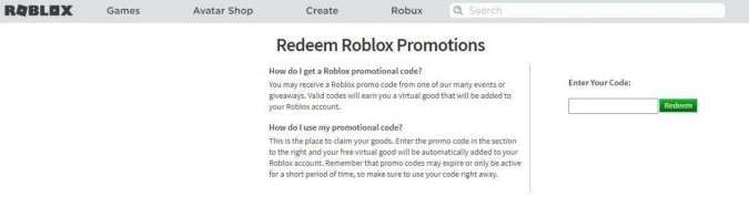 Cara Menukarkan Kode Redeem Roblox