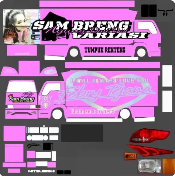 Livery Bussid Canter Sam Breng