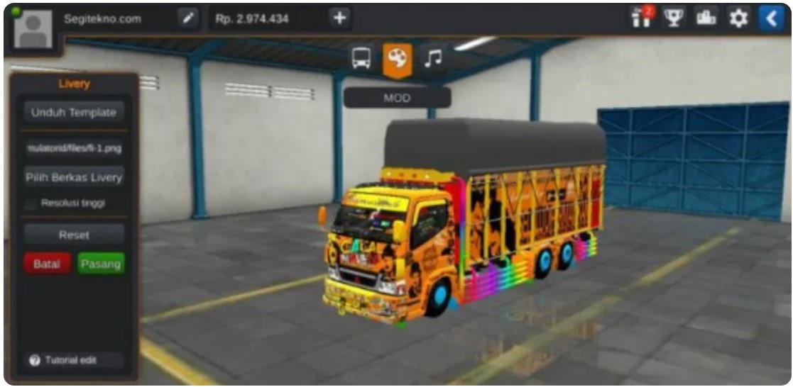 Download Mod Bussid Truck Canter Tronton Terbaik Terbaru Untuk Android