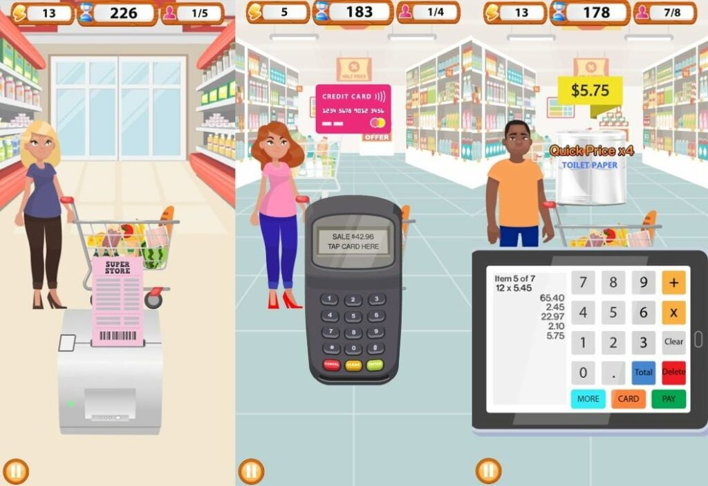 Fitur Supermarket Cashier Simulator Mod Apk