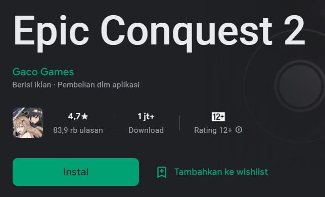 Install Epic Conquest 2