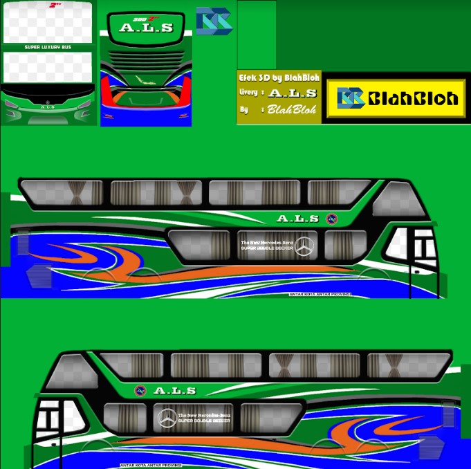 Livery Bussid Double Decker Als