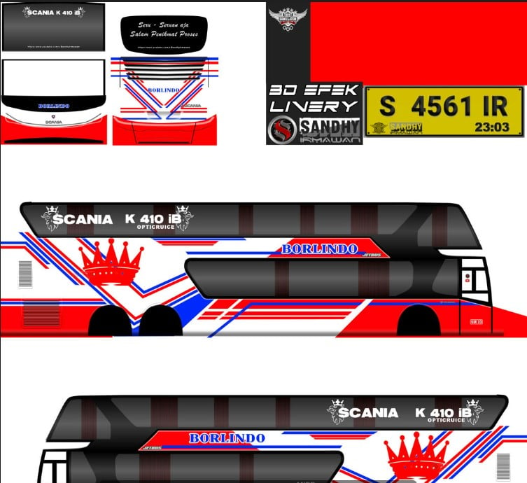 Livery Bussid Double Decker