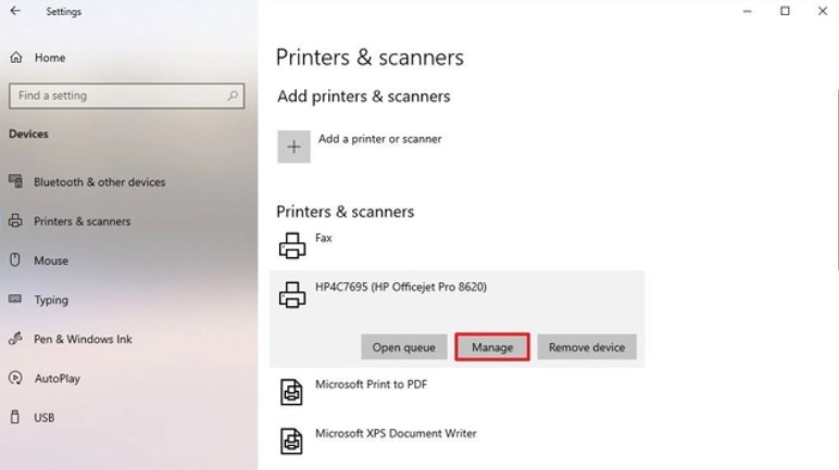 Sharing Printer Windows 10