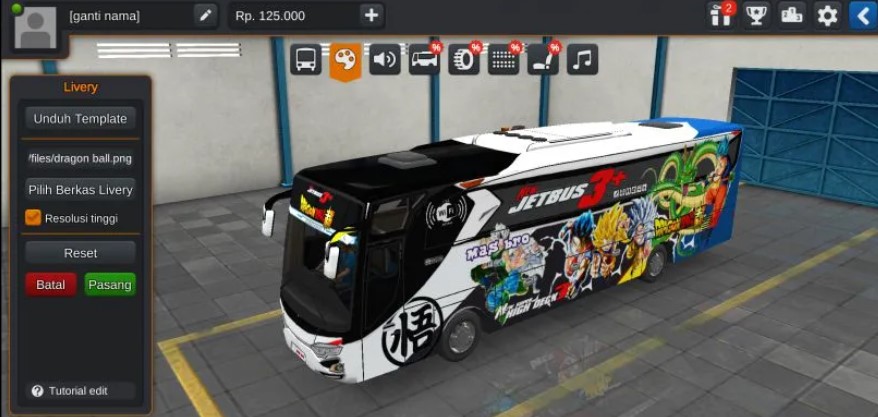 Livery Bus Hd Dragon Ball