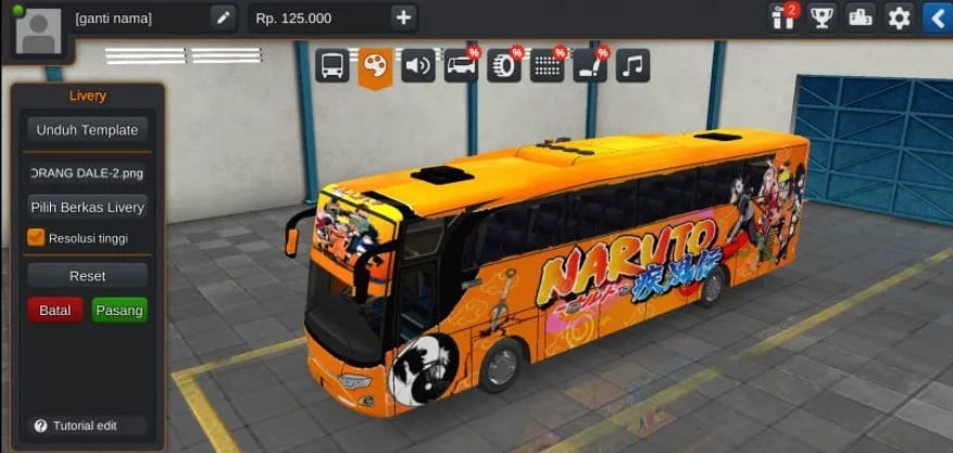Livery Bus Hd Naruto Shippuden