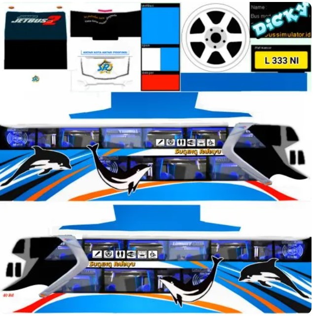 Livery Bus Jernih Super Double Decker Ori Sugeng Rahayu Tarif Biasa