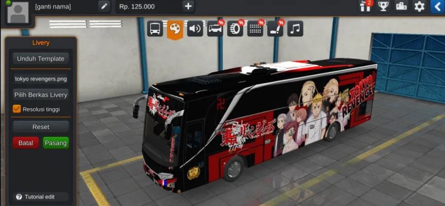 Livery Bussid Anime Tokyo Revengers