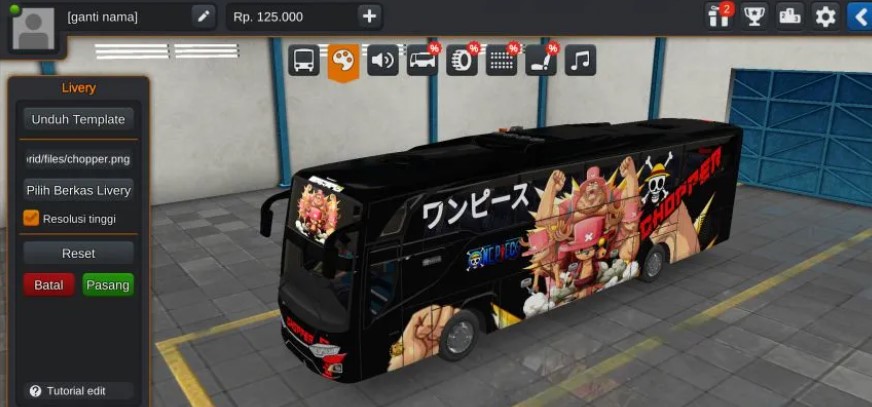 Livery One Piece Bus Original Chopper