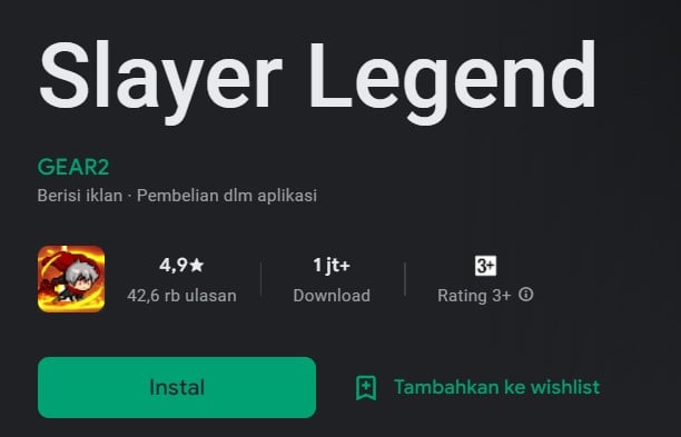 Install Slayer Legend Mod Apk