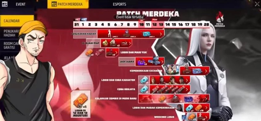 Bocoran Kalender Event Agustusan Free Fire (FF) 2023 2 Bocoran Event Agustusan Ff 2023