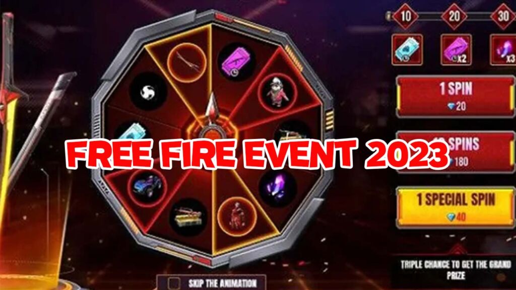 Free Fire Event 2023 Com Spin Gratis