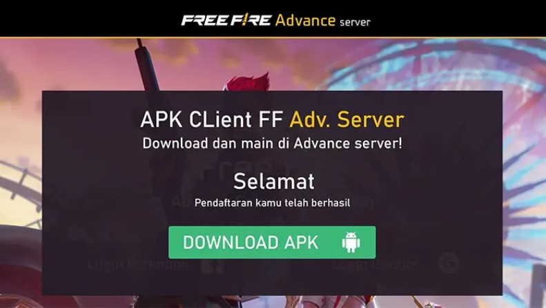 Kode Aktivasi Ff Advance Server 28 Juli 2023