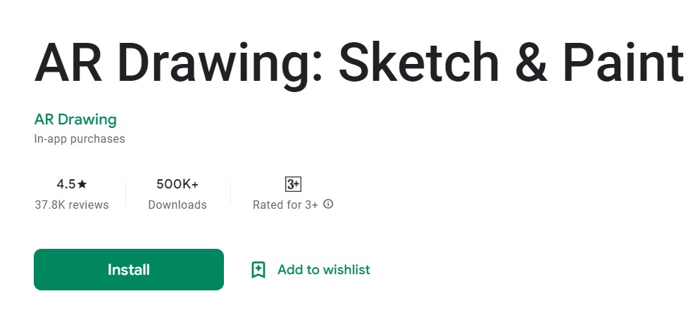 Install Ar Drawing Play Store