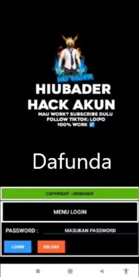 Install Hiu Bader Hack Akun Ff