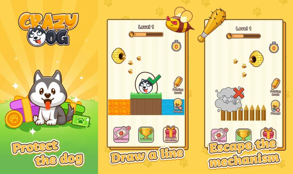 Crazy Dog Mod Apk Game Penghasil Uang Terbaru 2023 1 Crazy Dog Mod Apk