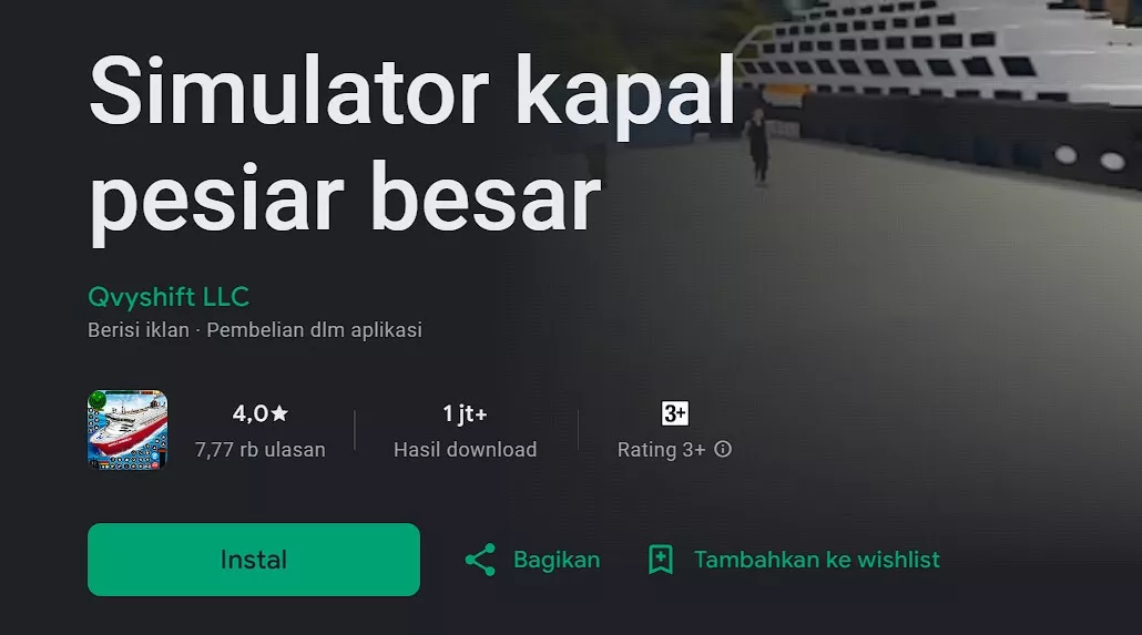Install Simulator Kapal Perahu Mod Apk