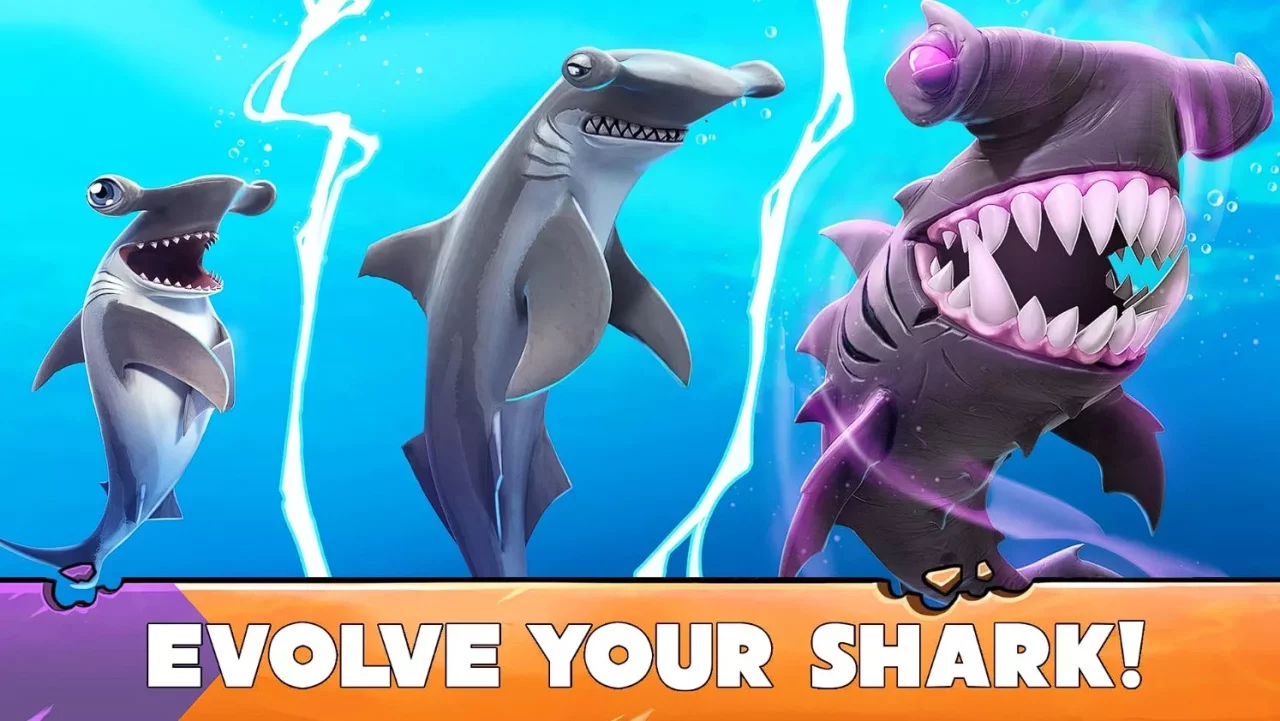 Shark evolution мод много