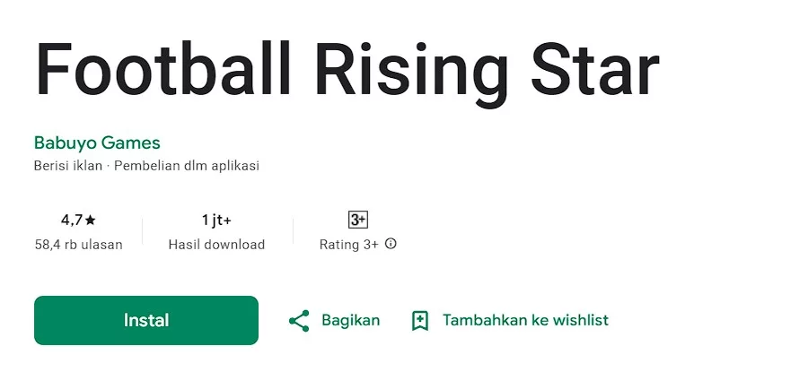 Install Football Rising Star Mod Apk