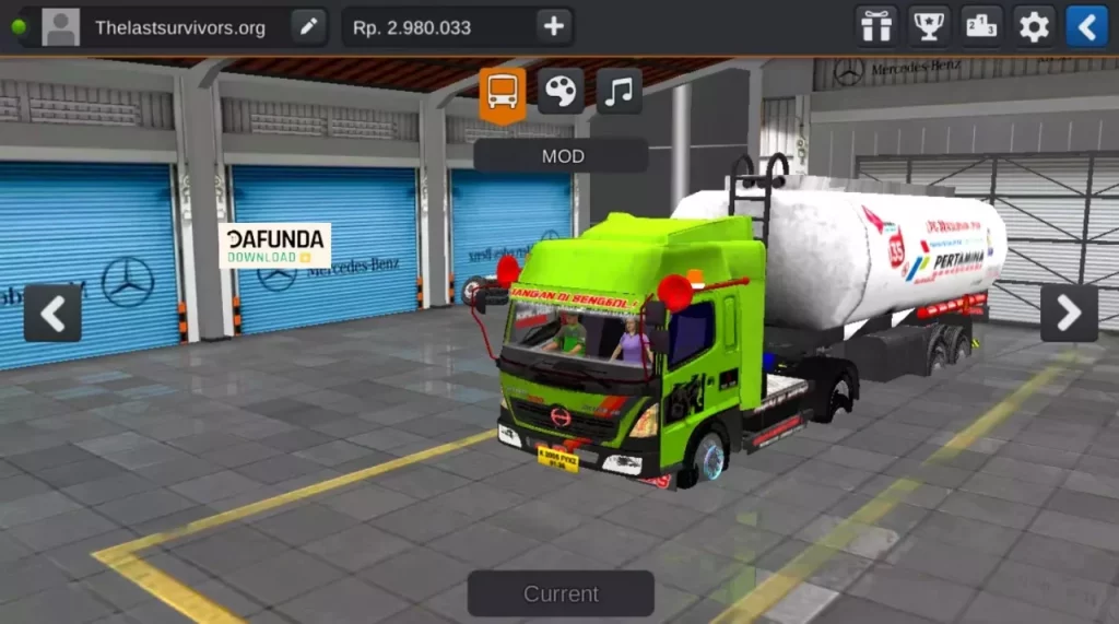 Truck Hino Lohan Trailer Tangki Tanker