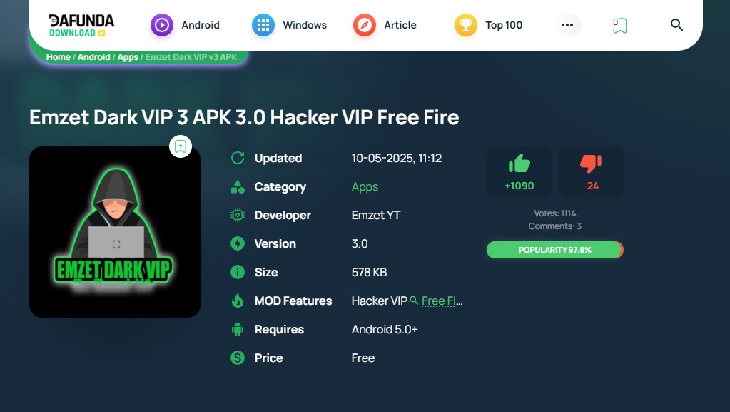 Download Emzet Dark Vip 3 Apk