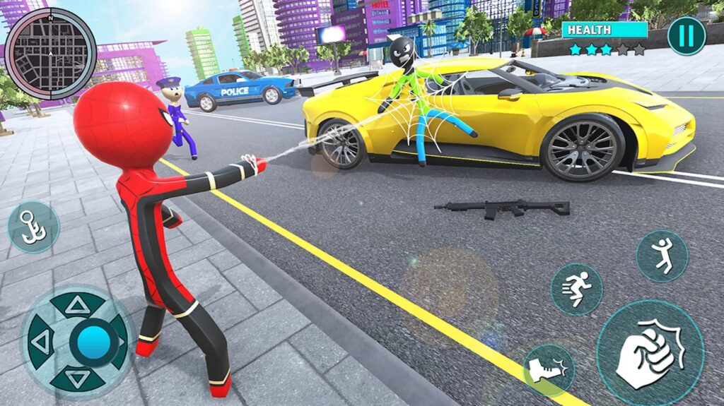 Rope Hero Spider Stickman War 1 Rope Hero Spider Stickman War Mod Apk