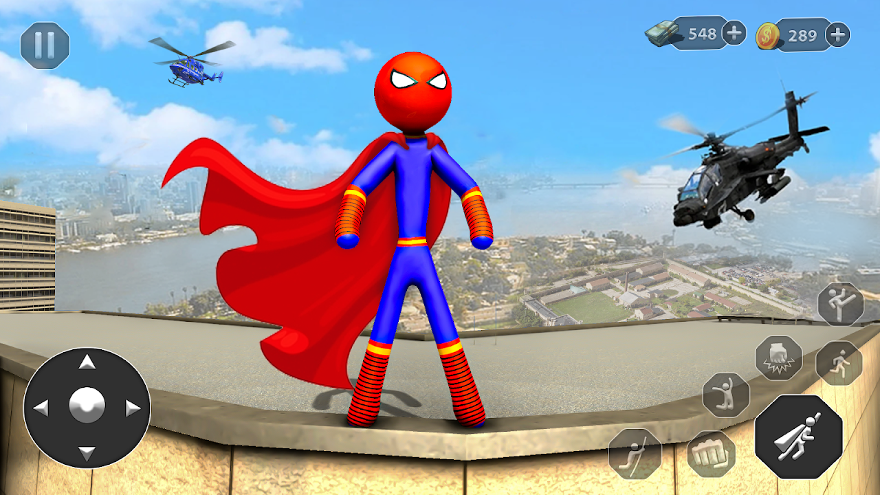 Rope Hero Spider Stickman War4