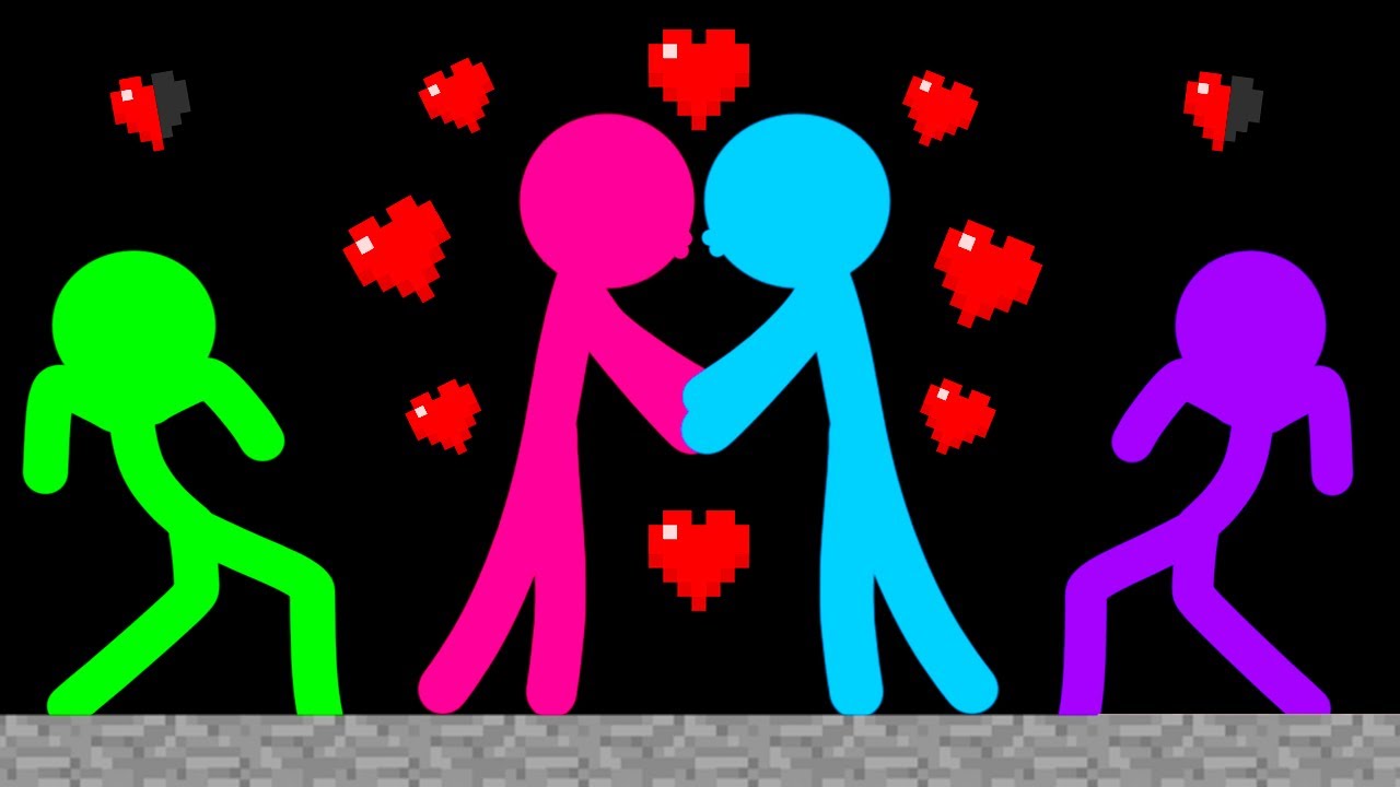 Stickman Red And Blue Girl