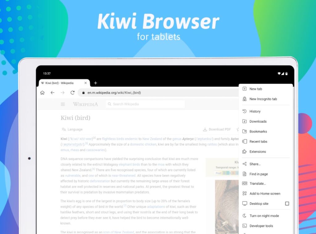 Download Kiwi Browser Mod Apk