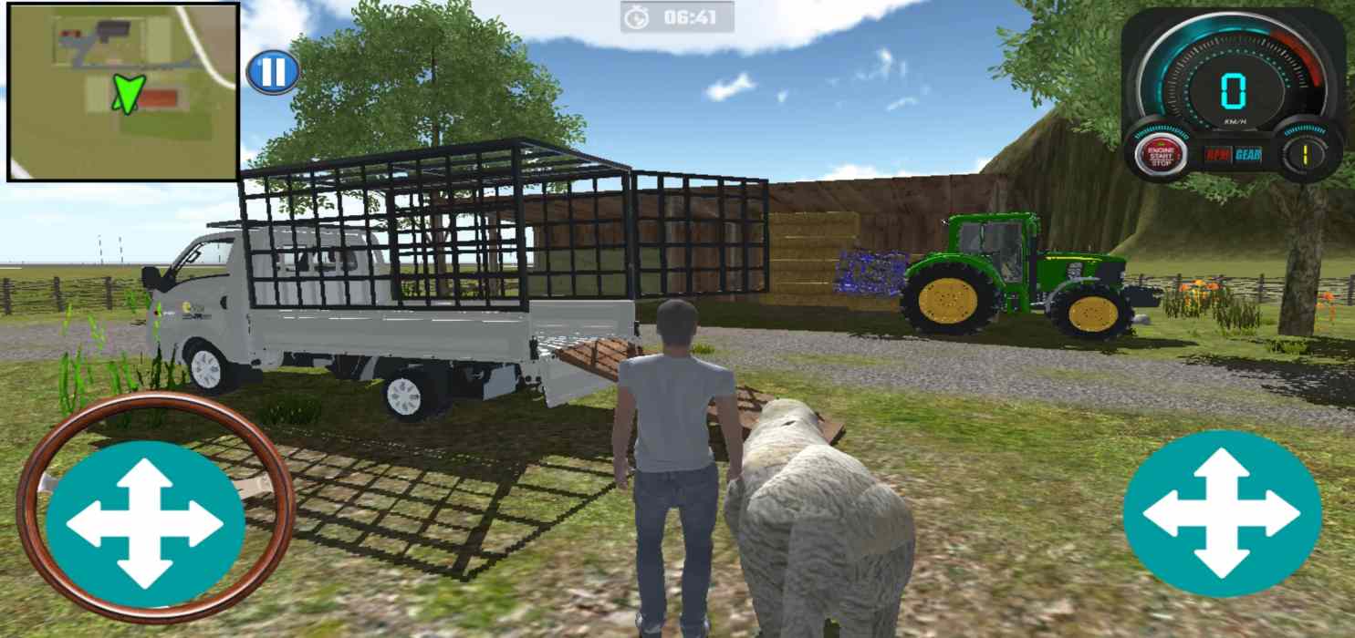 Tractor Forest Farm Simulator 1