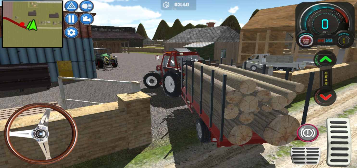 Tractor Forest Farm Simulator 2