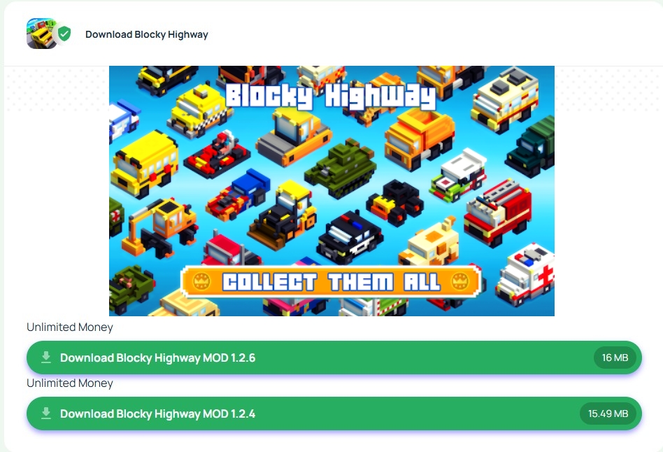 Blocky Highway 5 Install Blocky Highway Mod Apk